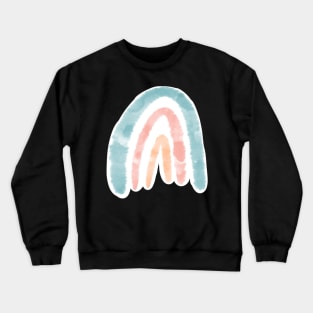 Teal Orange and Pink Rainbow Crewneck Sweatshirt